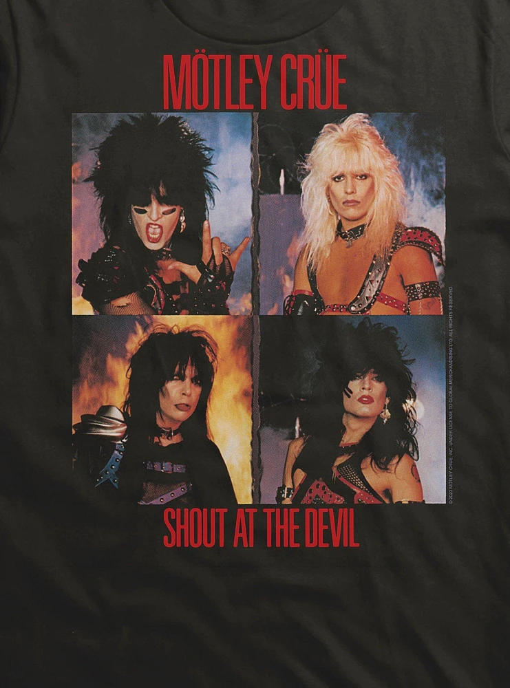 Motley Crue Shout At The Devil Squares T-Shirt