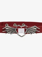 Social Collision Heart Bat Wing Spike Choker