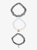 Cosmic Aura Celestial Tattoo Choker Set