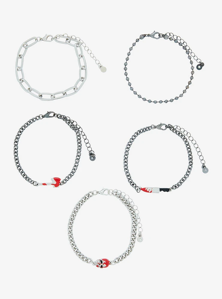 Social Collision Bloody Weapon Chain Bracelet Set