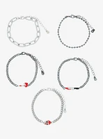 Social Collision Bloody Weapon Chain Bracelet Set