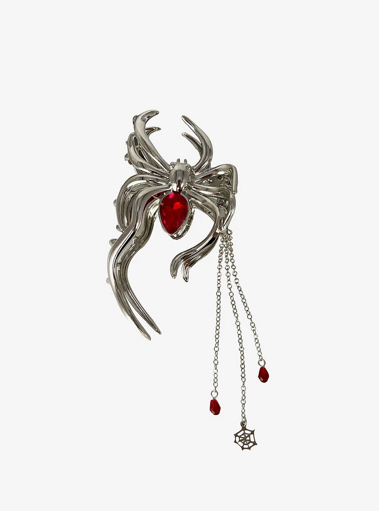 Social Collision Red Spider Claw Hair Clip