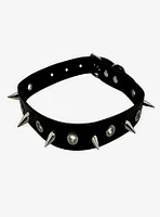 Spike & Grommet Faux Leather Choker