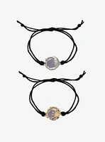 Cosmic Aura Opal Sun & Moon Best Friend Cord Bracelet Set