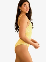 Dippin' Daisy's Bliss Moderate Coverage Swim One Piece Golden Ditsy