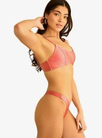 Dippin' Daisy's Seaport High Cut Thong Swim Bottom Dusty Rose