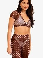 Dippin' Daisy's That Girl Swim Cover-Up Pants Dotted Brown