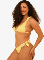 Dippin' Daisy's Lucy Side Knots Cheeky Swim Bottom Golden Ditsy