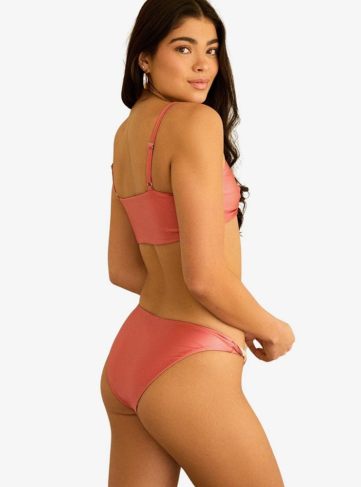 Dippin' Daisy's Charlie Cheeky Swim Bottom Dusty Rose