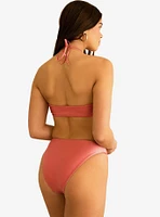 Dippin' Daisy's Seashore High Waist Cheeky Swim Bottom Dusty Rose