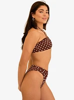 Dippin' Daisy's Seashore High Waist Cheeky Swim Bottom Dotted