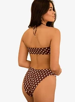 Dippin' Daisy's Seashore High Waist Cheeky Swim Bottom Dotted