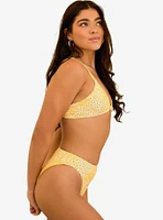 Dippin' Daisy's Seashore High Waist Cheeky Swim Bottom Golden Ditsy