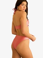 Dippin' Daisy's Amalfi String Tie Bandeau Swim Top Dusty Rose