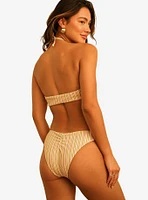 Dippin' Daisy's Amalfi String Tie Bandeau Swim Top Nostalgia Stripe