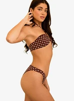 Dippin' Daisy's Amalfi String Tie Bandeau Swim Top Dotted