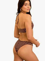 Dippin' Daisy's Amalfi String Tie Bandeau Swim Top Dotted