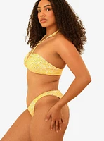 Dippin' Daisy's Amalfi String Tie Bandeau Swim Top Golden Ditsy