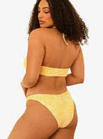 Dippin' Daisy's Amalfi String Tie Bandeau Swim Top Golden Ditsy