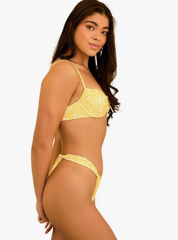 Dippin' Daisy's Bisou Cheeky Swim Bottom Golden Ditsy