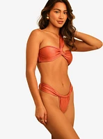 Dippin' Daisy's Frankie Asymmetrical Bandeau Swim Top Dusty Rose