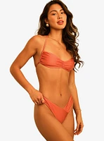 Dippin' Daisy's Christina Tie Straps Bandeau Swim Top Dusty Rose