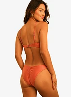 Dippin' Daisy's Palma Scrunch Back Cheeky Swim Bottom Dusty Rose