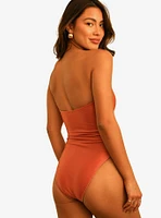 Dippin' Daisy's Devon Strapless Swim One Piece Dusty Rose