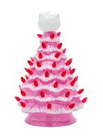 Sanrio Hello Kitty Light-Up Pink Ceramic Christmas Tree