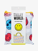 Smiley Faces Allover Print Reusable Tote Bag — BoxLunch Exclusive