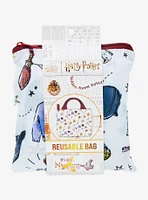 Harry Potter Hogwarts Illustrated Allover Print Reusable Tote Bag — BoxLunch Exclusive