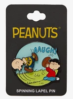 Peanuts Charlie Brown & Lucy Spinning Enamel Pin — BoxLunch Exclusive