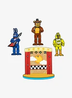 Five Nights At Freddy's Bonnie, Chica, & Freddy Stage Enamel Pin Set - BoxLunch Exclusive