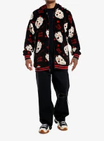 Friday The 13th Jason Mask Fuzzy Oversized Hoodie