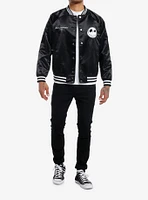 The Nightmare Before Christmas Jack Skellington Satin Baseball Jacket