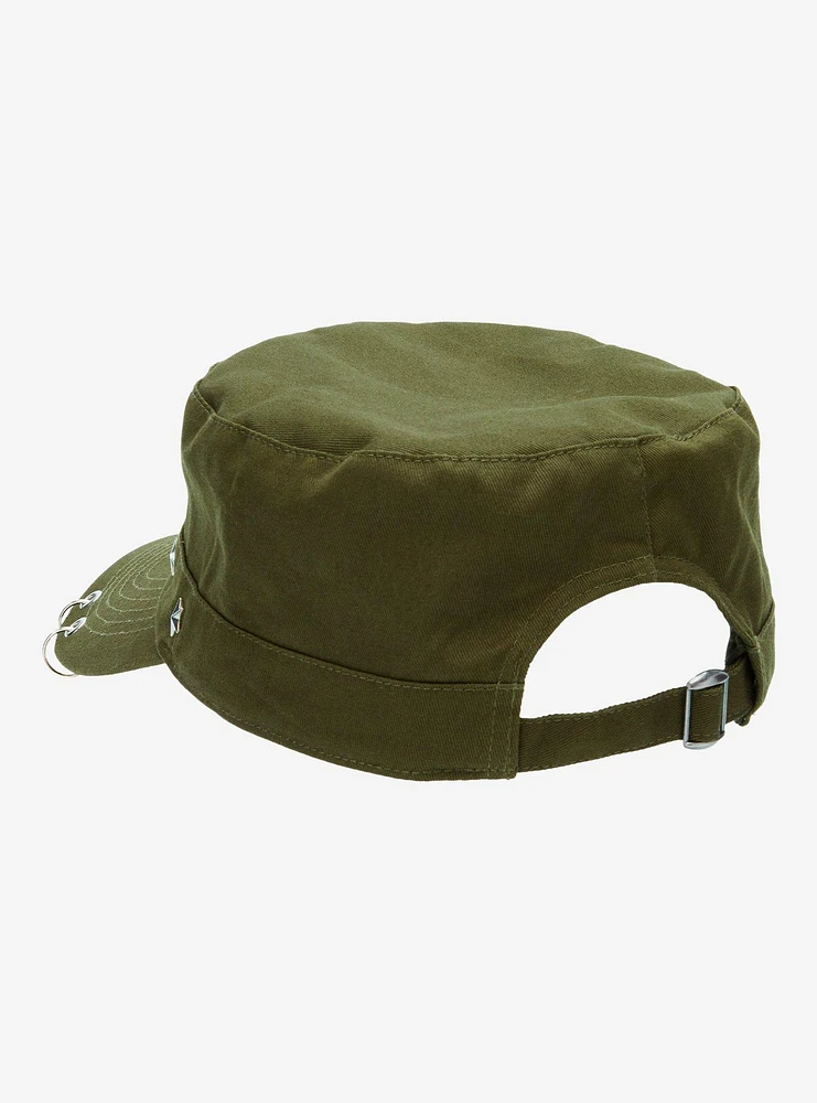 Green Star Pierced Cadet Hat