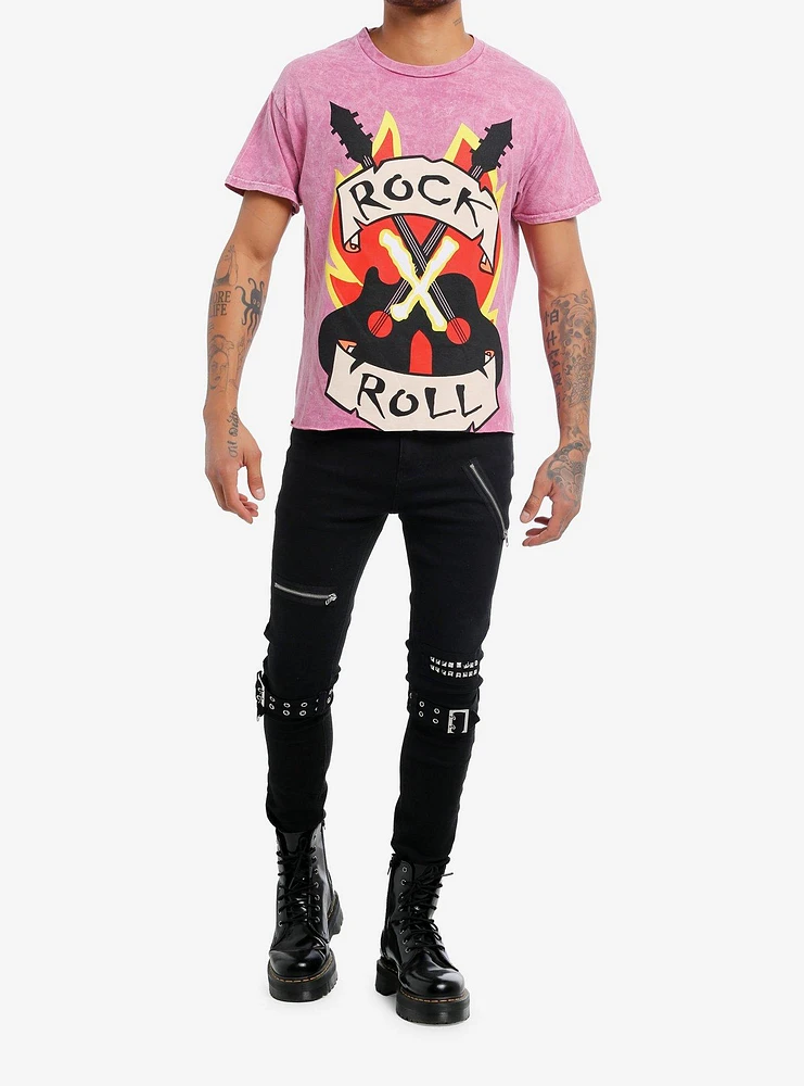 Marvel X-Men '97 Gambit Rock & Roll Crop T-Shirt