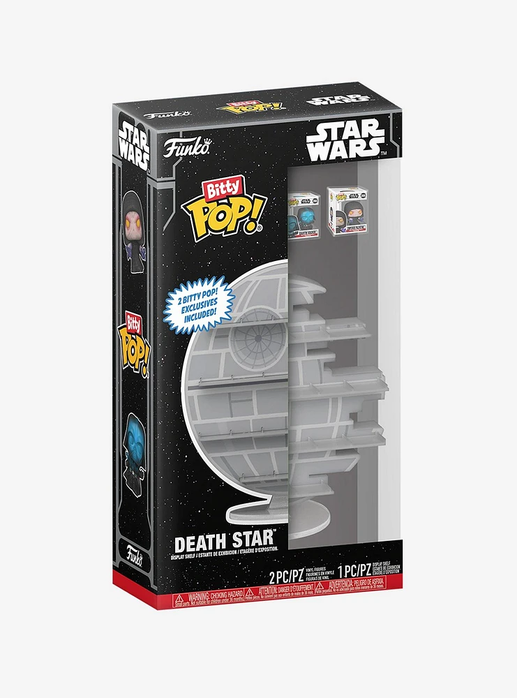 Funko Star Wars Bitty Pop! Display Death Star Shelf & Figure Set