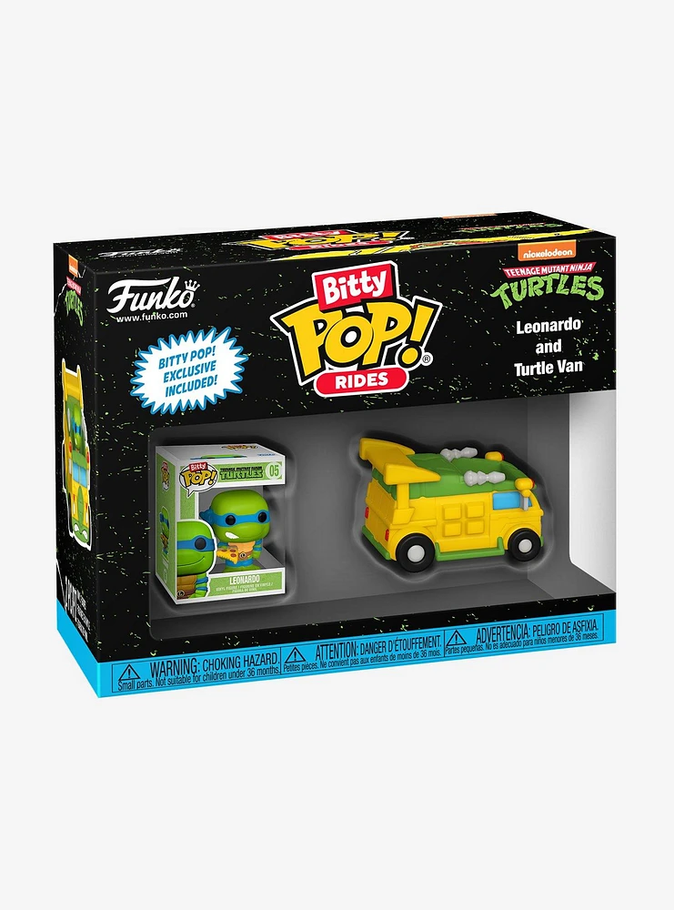 Funko Teenage Mutant Ninja Turtles Bitty Pop! Rides Leonardo And Turtle Van Vinyl Figure