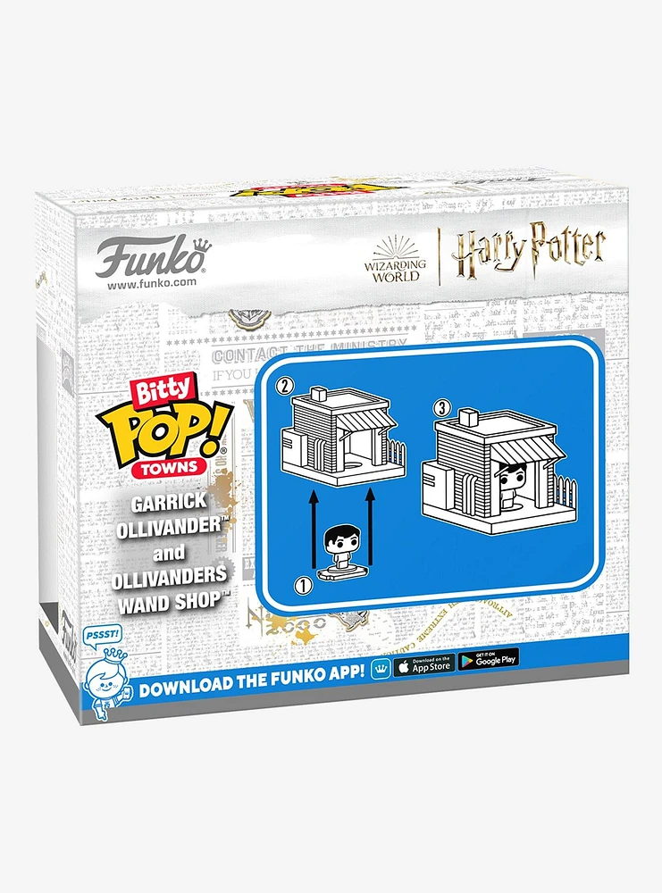 Funko Harry Potter Bitty Pop! Towns Garrick Ollivander And Ollivanders Wand Shop Vinyl Figure