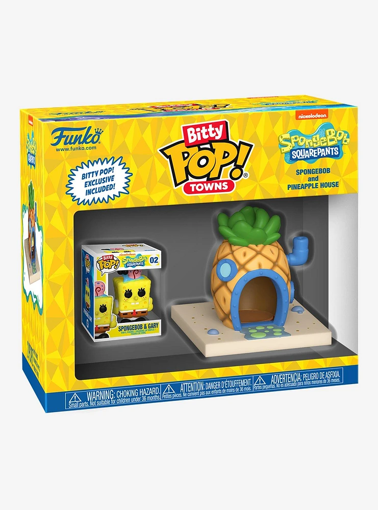 Funko SpongeBob SquarePants Bitty Pop! Towns SpongeBob And Pineapple House Vinyl Figure