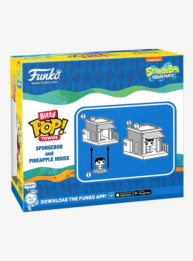 Funko SpongeBob SquarePants Bitty Pop! Towns SpongeBob And Pineapple House Vinyl Figure