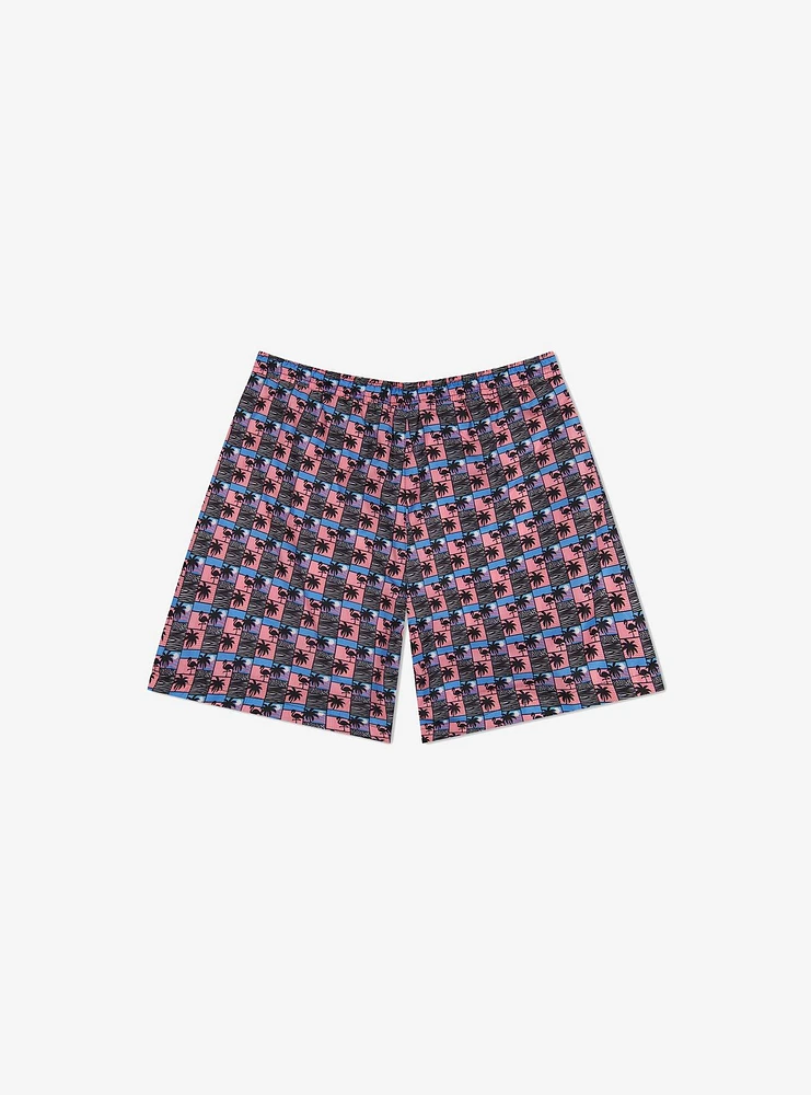 WeSC Zack Swim Trunk Paradise Lost Scenery AOP