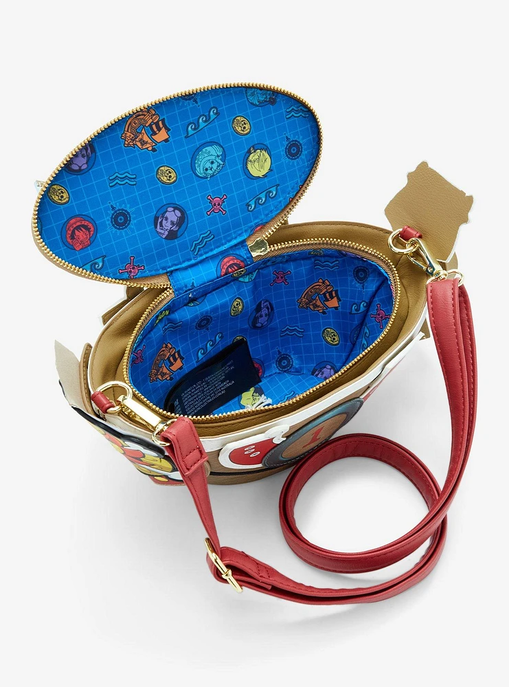 Loungefly One Piece Thousand Sunny Figural Crossbody Bag