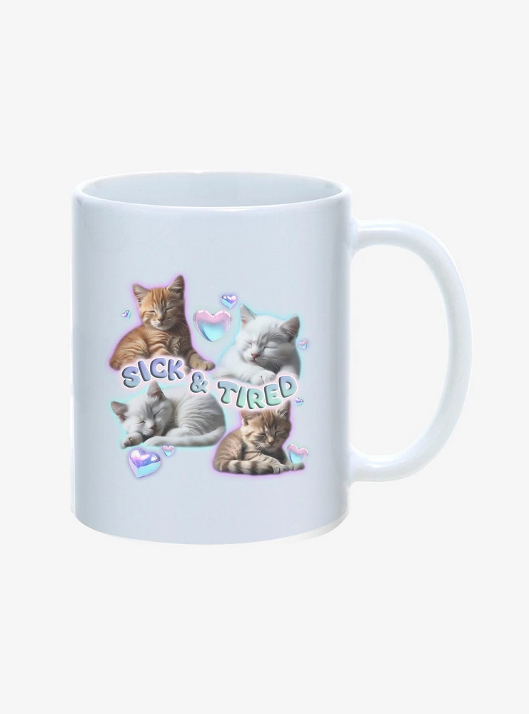 Hot Topic Sick And Tired Kittens 11OZ Mug