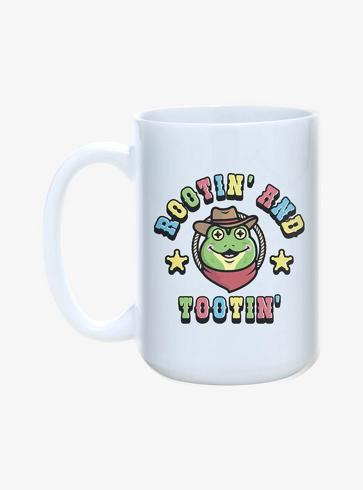 Hot Topic Rootin And Tootin Frog 15OZ Mug