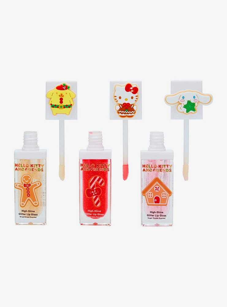 Hello Kitty And Friends Holiday Glitter Lip Gloss Set