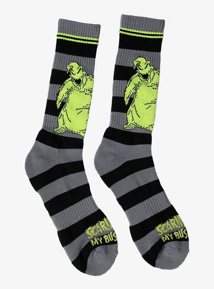 The Nightmare Before Christmas Oogie Boogie Glow-In-The-Dark Crew Socks