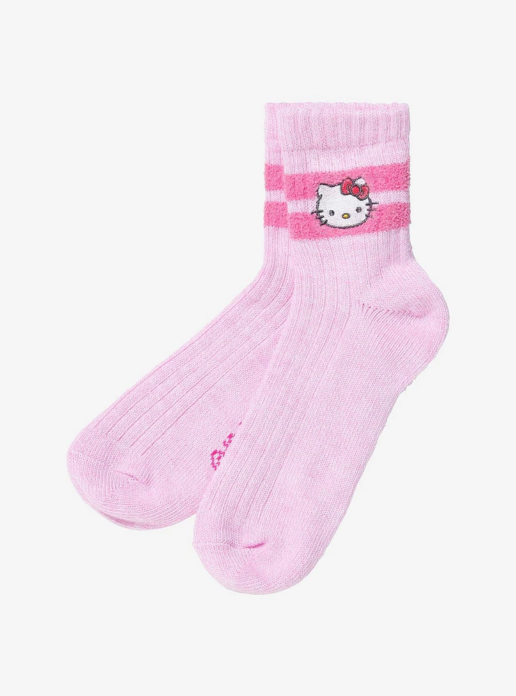 Hello Kitty Stripe Marled Crew Socks