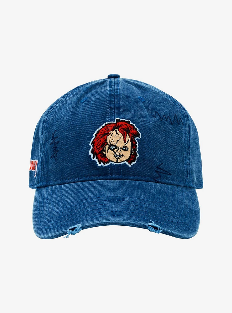 Chucky Denim Distressed Dad Cap